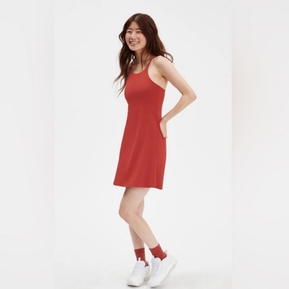 Girlfriend Collective Lava Naomi Workout Dress Size Small NWT